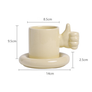 Madou-Tazas creativas modernas y divertidas para el hogar, juego de tazas de café con mango en forma de <span class=keywords><strong>pulgar</strong></span> y pie, regalo, venta directa de fábrica - Product Image 5
