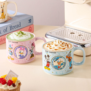 <span class=keywords><strong>Taza</strong></span> de Cerámica de Mickey Mouse, Linda <span class=keywords><strong>Taza</strong></span> de Café de Dibujos Animados de 375 ml, <span class=keywords><strong>Taza</strong></span> de Leche de Alta Estética para Niños, Hogar, Oficina, Bebidas y Regalos - Product Image 4