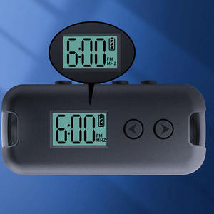 Rechargeable Factory Mini Portable FM Radio Lightweight with Digital Display Pocket One <b>Key</b> Search FM Radio Receiver Exam Use - Product Image 4