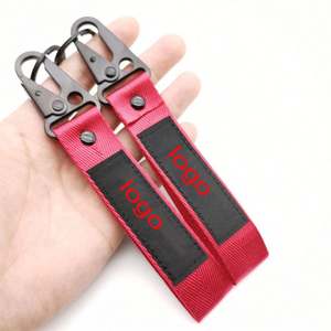 Llavero de cordón promocional personalizado Transferencia de Calor sublimación impresión Logo pulsera motocicleta cordón llavero - Product Image 6