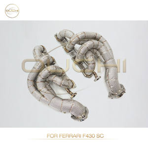 Collecteur d'échappement en acier inoxydable <span class=keywords><strong>Ochi</strong></span>, finition céramique, épaisseur 1,5 mm, pour Ferrari F430 SC, bouclier thermique, haute qualité, automobile 1 - Product Image 6