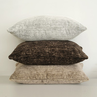 Vente en gros housse de coussin canapé jacquard design d'intérieur moderne peluche fausse fourrure jeter taie d'oreiller salon décor hôtel fournitures