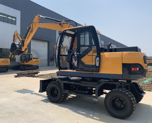 Excavadora de Ruedas Nueva HAIJU 4WD HJW75, Peso 7 Toneladas, Potencia Nominal 62.5kw, Gran Fuerza de Excavación, Duradera, Adecuada para Trabajos de Construcción - Product Image 6