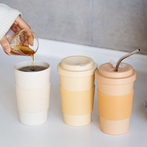 Mug à café réutilisable biodégradable en PLA de 12 oz/15 oz, respectueux de l'environnement, compatible lave-vaisselle, logo personnalisé OEM/ODM, cadeau écologique promotionnel - Product Image 2