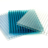 Feuille de soleil et feuille de relief de pc feuille creuse de toiture de polycarbonate de double couche