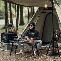 Ensemble table et chaises de camping en alliage d'aluminium Phyllostachys Pubescens, design minimaliste, pliable, mobilier d'extérieur, Zhejiang