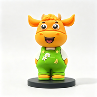 Maßgefertigte 3D PVC Vinyl Figur OEM Mini Cartoon Charakter Desktop Deko Ständer Spielzeugpuppe für Werbegeschenke und Sammlerstücke
