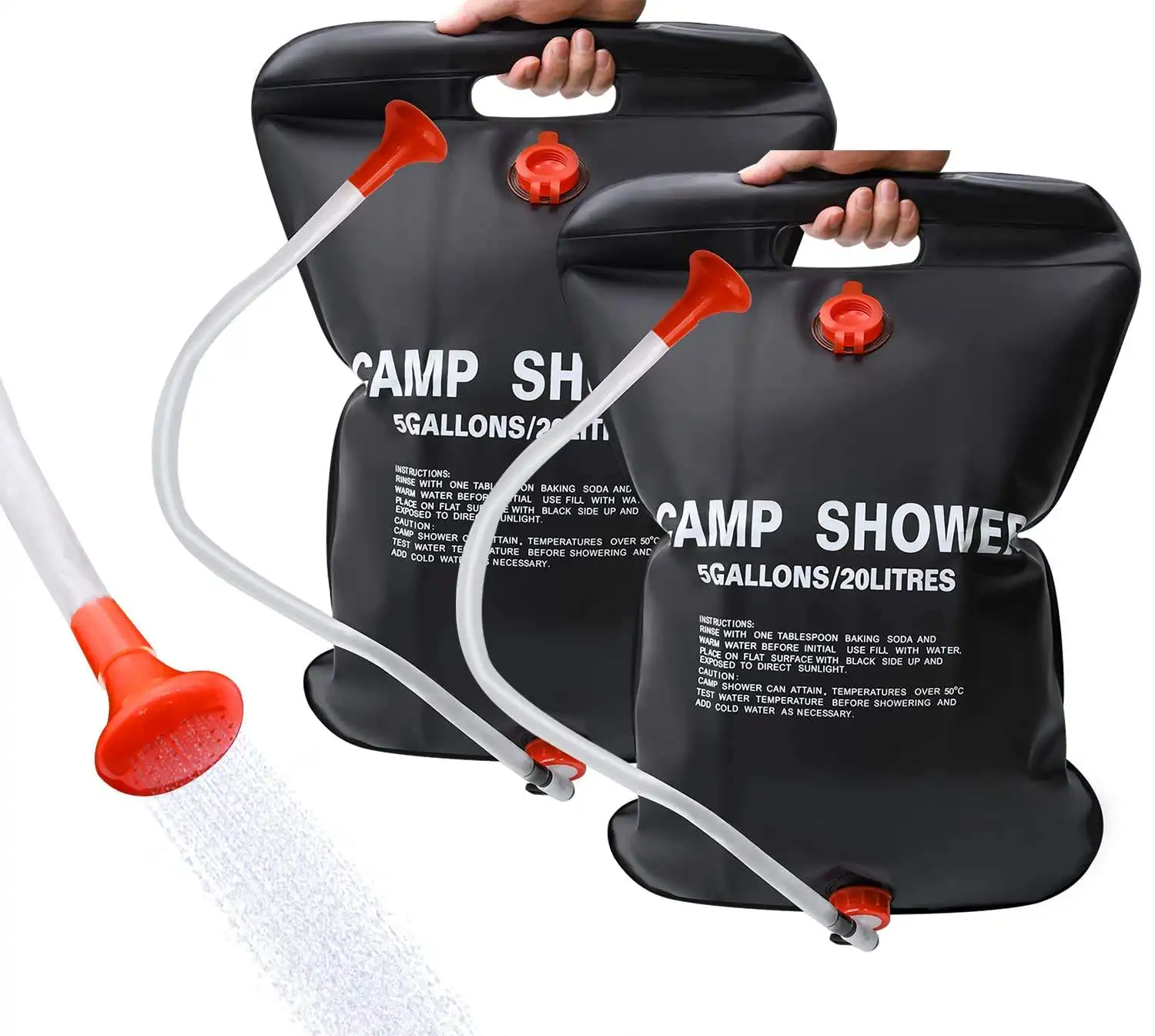 휴대용 20L 다기능 야외 여행 샤워 가방 매달려 태양열 난방 해변 수영 캠핑 가방