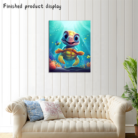 Kit de peinture sur toile à numéros pour fournisseurs, toutes tailles, art ligné clair dessiné à la main avec loupe, peinture comestible sous vide