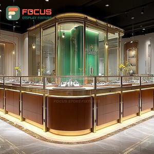 Fabricante de Sistemas de Exhibición de Joyería de Lujo Personalizados, Acabado Laminado, Vitrina de Vidrio para Espacios de Boutique - Product Image 1