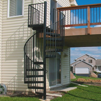 DAIYA en fer forgé escalier en colimaçon avec design de mode