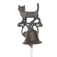 Cloche antique en métal design animal sauvage sonnette rustique en fonte hérisson pour porte d'entrée cloche de réception de ferme