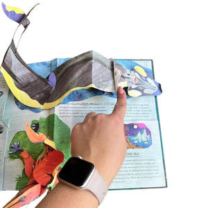Papier Cadeau Artisanat Rectangle 3D <span class=keywords><strong>Pop</strong></span> <span class=keywords><strong>up</strong></span> Animaux Encyclopédie <span class=keywords><strong>Livre</strong></span> Personnalisé Disponible Trois Dimensions Carte De Voeux pour Enfants - Product Image 5