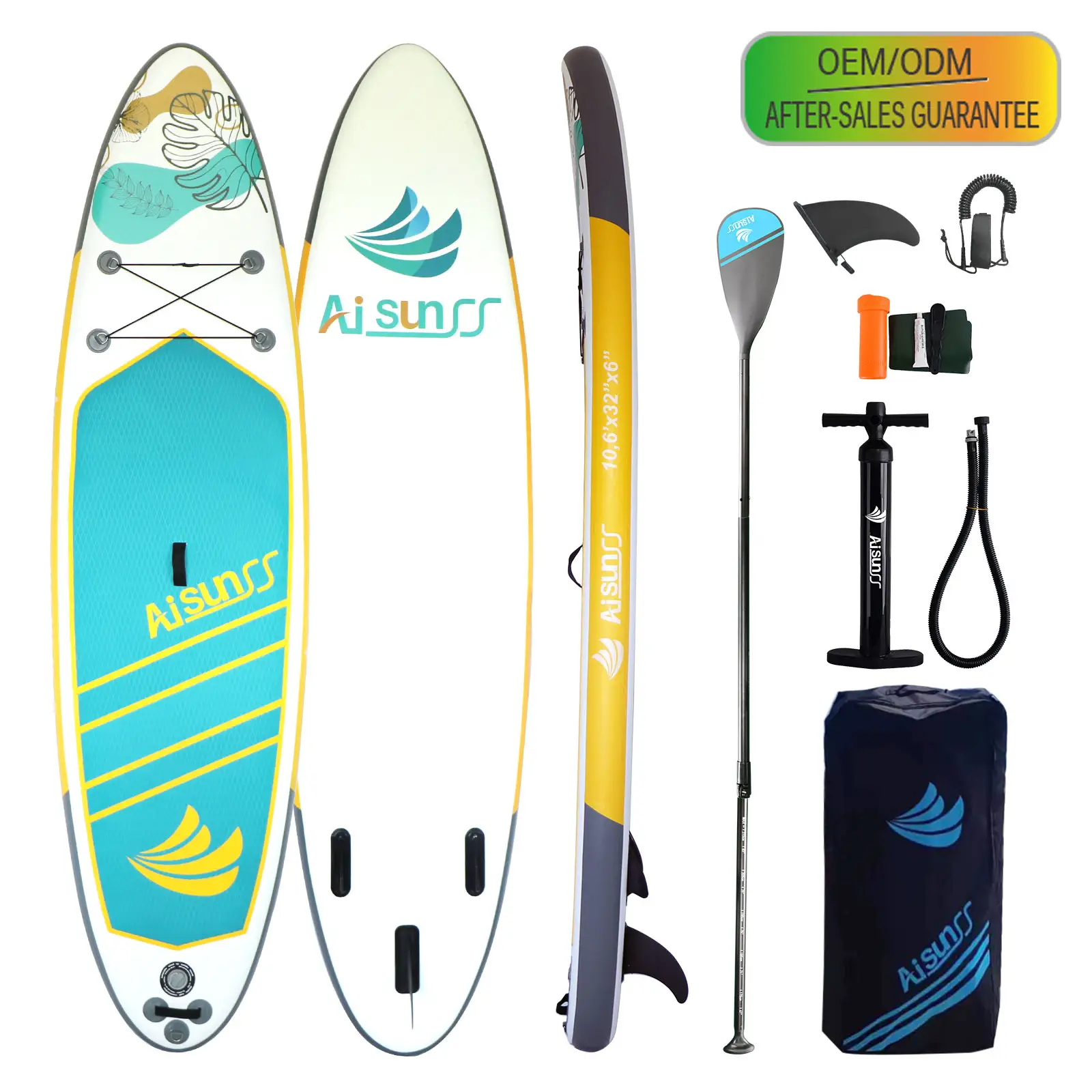 Placa de remo inflável para surf e surf, suporte para esportes aquáticos, atacado, OEM ODM Dropshipping