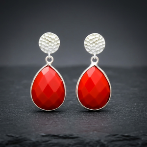 Pendientes Colgantes Hechos a Mano con Baño de Oro, Gema de Corte Esmeralda, Estilo Étnico, Bohemio, para Compromiso - Product Image 2