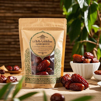 Pochettes pour snack-aliment imprimé en rouge personnalisé avec date Sac debout en plastique en papier kraft recyclé avec déchirure facile Sac en mylar Paquet avec zip-lock