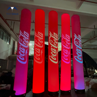 5m Personnalisé Scellé TPU Tube Inflat Pilier Racing Publicité Air Sign Colonnes Gonflables pour Événements
