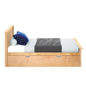 <span class=keywords><strong>Lit</strong></span> simple moderne en bois naturel avec tiroir-<span class=keywords><strong>lit</strong></span>, cadre en pin massif, sommier à lattes, tête de <span class=keywords><strong>lit</strong></span>, mobilier pour chambre d'enfant ou d'invité, montage facile, design peu encombrant - Product Image 5