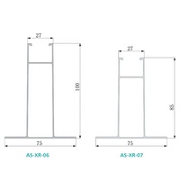 Rail en aluminium 6005-T5 pour structure de montage de panneaux solaires sur toit trapézoïdal |   Marque ArtSign certifiée TUV CE ISO