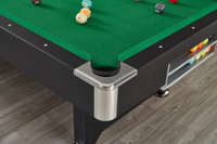 Mesa de Billar Plegable de 7FT/8FT Fácil de Instalar para Uso Doméstico con Tablero de Comedor