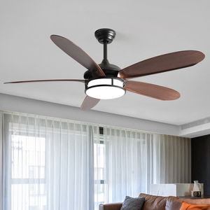 พัดลมเพดาน52นิ้วพร้อมไฟ LED 5ใบพัด ABS รีโมทคอนโทรลสำหรับรับประทานอาหารกลางแจ้ง - Product Image 2