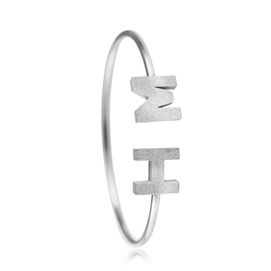 Hannah Martin Factory, brazaletes de lujo de acero inoxidable para mujer, logotipo personalizado, pulsera chapada en oro ajustable Original Famme - Product Image 6