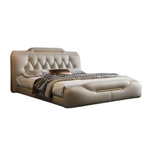 2025 Modernes Großhandels-Luxusbett-<span class=keywords><strong>Set</strong></span> mit Holzrahmen in Kingsize mit Gaslift-Stauraum - Product Image 3