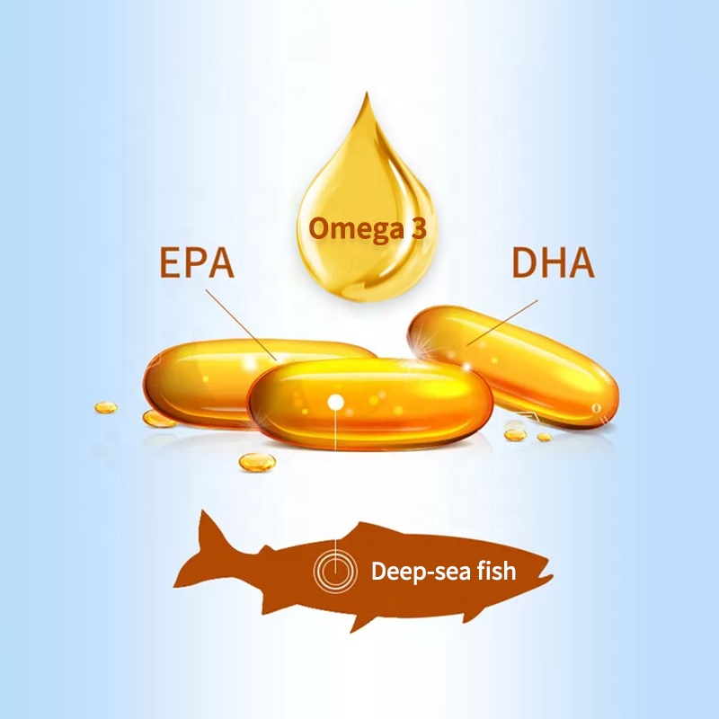 Мягкий гель с рыбьим маслом Омега 3, 1000 мг, для поддержки мозга и здоровья сердца