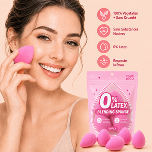 Éponges de maquillage essentielles : Éponges de beauté réutilisables à pointe de précision, côté arrondi et fond plat pour une application parfaite, faciles à nettoyer - Product Image 1