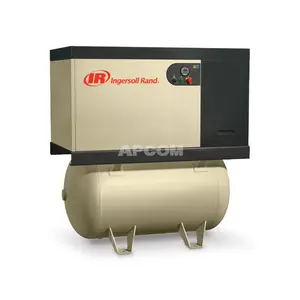 Kebisingan Rendah UP6-5TAS UP6-5-150 UP6-7 UP6-10TAS-125 UP6-10-210 UP6-15C Ingersoll Rand Screw Compressor dengan 80 120 Gallon Tank