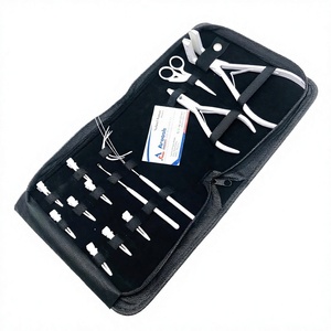 Professional Hair Extension Tools Kit - Stainless Steel Pliers, Threader Loop, <b>Hooks</b> & <b>Clips</b> with Zipper Case - Product Image 1