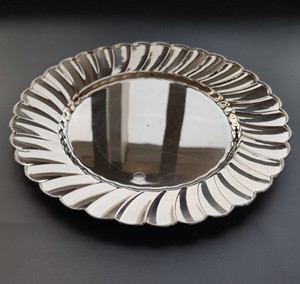 Assiettes de présentation en <span class=keywords><strong>plastique</strong></span> transparent argenté et doré de qualité supérieure, sans BPA, en matériau PS, pour la décoration de mariages et de fêtes de Noël - Product Image 2