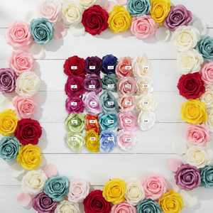 LUYI - Venta al por Mayor de Cabezas de Flores Grandes <span class=keywords><strong>para</strong></span> Decoración de Bodas, Cabeza de Rosa Artificial de Seda Roja, Rosa y Blanca <span class=keywords><strong>para</strong></span> Decoración de Paredes de Boda - Product Image 3