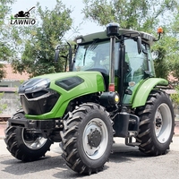 Tractor de Ruedas LAWNIO que Cumple con los Estándares Internacionales, Motor de 6 Cilindros, PTO de Doble Velocidad para Grandes Operaciones Agrícolas, Tractor 4x4