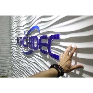 현대 벽 장식 패턴 연속 원활한 대형 3d 벽 패널 3d 패널 재고 새겨진 MDF 2 패널 연결 테스트 - Product Image 6