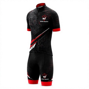 Ensemble de maillot et de short de cyclisme personnalisés de qualité supérieure, vêtements de vélo professionnels pour hommes, vêtements de sport légers - Product Image 2