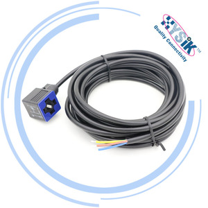Connecteur Hirschmann compatible, connecteur de vanne solénoïde <span class=keywords><strong>GDME</strong></span>, DIN EN 175 301-803-A avec redresseur et varistance - Product Image 5