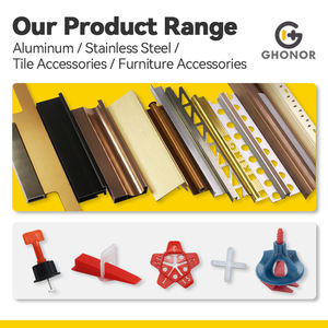 Profilé d'angle en aluminium pour marches d'<span class=keywords><strong>escalier</strong></span> en marbre et céramique, <span class=keywords><strong>protection</strong></span> des bords des marches - Product Image 5