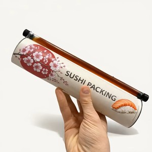 Tubo de Sushi Personalizado con Soporte Pop-up, Impresión Personalizada, Empaque para Sushi en Tubo, Cajas Personalizadas - Product Image 1