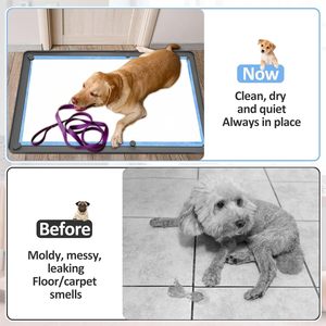 Support mural en silicone pour tapis de propreté pour chien, réutilisable, pour l'apprentissage de la propreté des chiots, très grand format, pour animaux de compagnie - Product Image 3