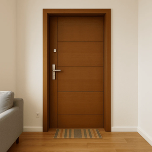<span class=keywords><strong>Porta</strong></span> <span class=keywords><strong>a</strong></span> <span class=keywords><strong>Battente</strong></span> in Legno Massello Insonorizzata dal Design Moderno e Semplice, Superficie Rifinita per Camera da Letto, Hotel, Ingresso Interno (Personalizzabile) - Product Image 3