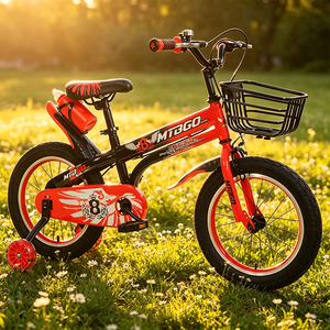 MTBGO Bicicleta de Montaña para Niños y Niñas, Nuevo Diseño, Cuadro de Acero de Alto Carbono, Frenos, Bicicleta Infantil para Niños - Product Image 1