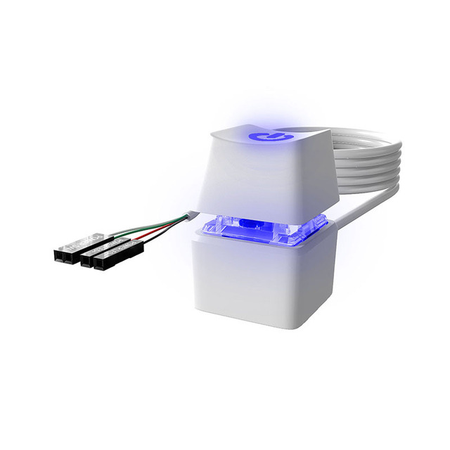 TEUCER Computer External Desktop Switch Power Key Extension Start Button for Enhanced Consumer Electronics Experience