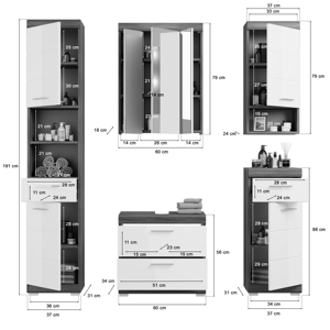 Il Design tedesco per il bagno di lusso X06B2B21 include lavabo - Product Image 3