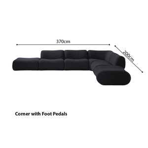 <span class=keywords><strong>Canapé</strong></span> modulaire d'angle Tanzuo Unisofa en tissu compressé, <span class=keywords><strong>2</strong></span> <span class=keywords><strong>places</strong></span>, style traditionnel chinois, avec coussin de luxe en éponge, emballé sous vide - Product Image 4