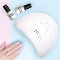 Lampe à ongles UV LED 48W en plastique, 30 perles LED, 4 modes de minuterie, capteur infrarouge automatique, base magnétique, portable, professionnelle, pour salon et maison