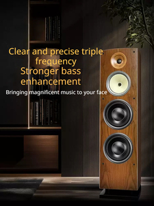 Altavoz de torre pasivo de madera maciza YT-02 T518, altavoz de audio doméstico de 3 vías para audiófilos, un par. - Product Image 4