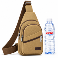 Sac bandoulière léger et portable pour homme, imperméable, durable, avec fermeture éclair, en polyester, pour la marche, la course, mode décontractée