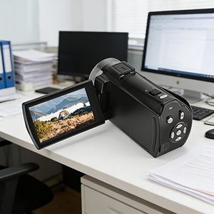 V12 fhd 1080p वाटरप्रूफ शॉकप्रूफ कैमकॉर्डर नाइट विजन 2 "-3" स्क्रीन रिचार्जेबल बैटरी सेंसर - Product Image 2