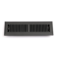 Grille d'aération linéaire encastrée en fer minimaliste 2*10 de haute qualité pour appartement et hôtel (HVAC)